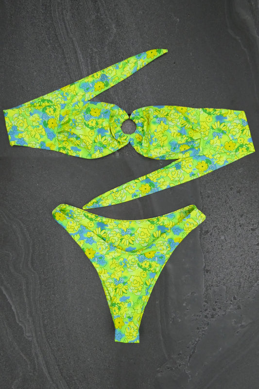 Lime Bandeau Top